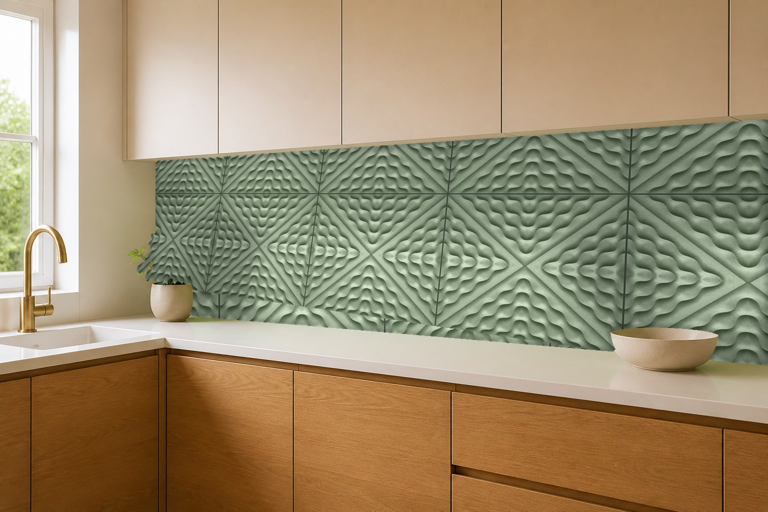 open in sage — kitchen room concept
