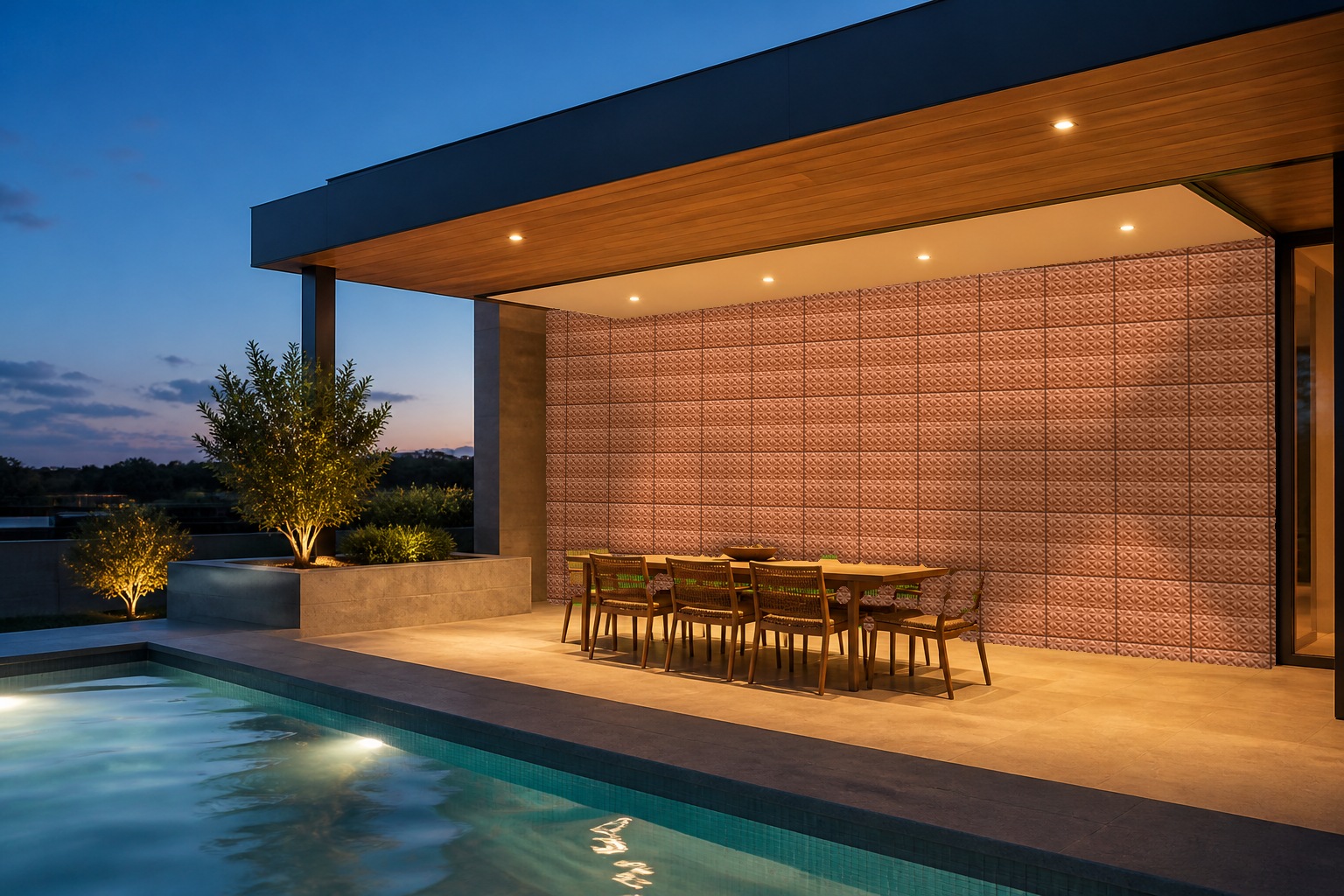 star in terracotta — outdoor room concept
